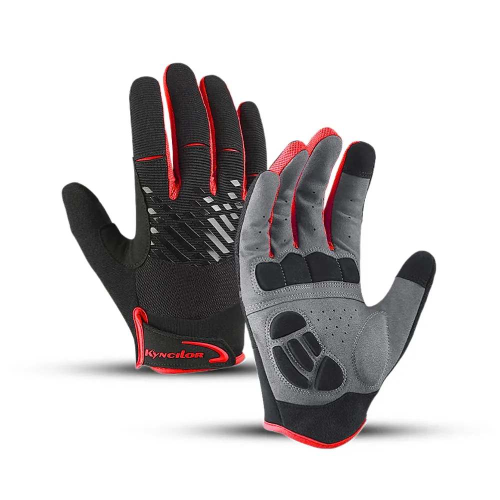 Autumn Winter Outdoor Bike Cycling Gloves Full Finger Touchscreen Anti-slip Shock Wear Hiking Running Motorcycle Gloves Men