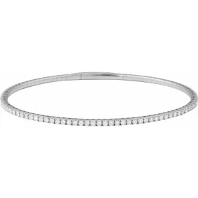 Lab-Grown Diamond Flexible Bangle