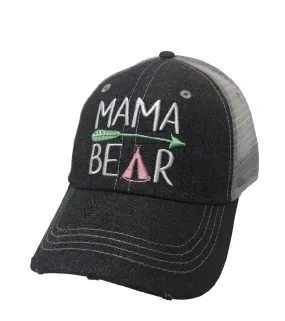 Mama Bear Embroidered Hat Cap