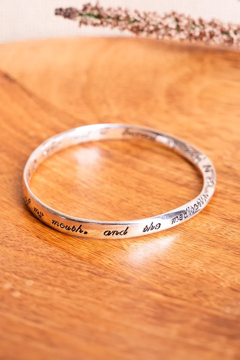 SALE! Silvertone My Rock And My Redeemer Twist Bangle