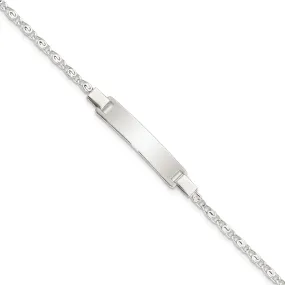 Silver Engraveable Children's ID Bracelet