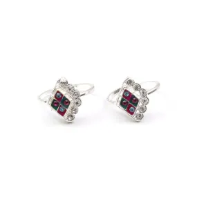 Traditional Handmade Crystal Enamel Toe Ring