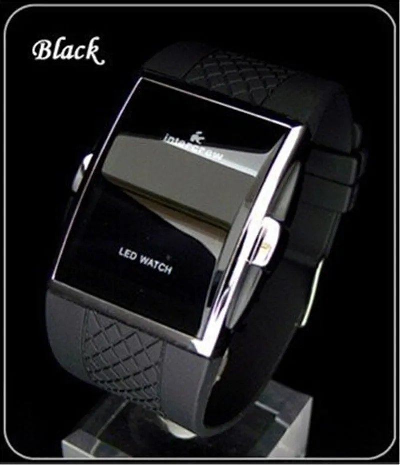Watch Electronic Watch Male Led Silicone Square