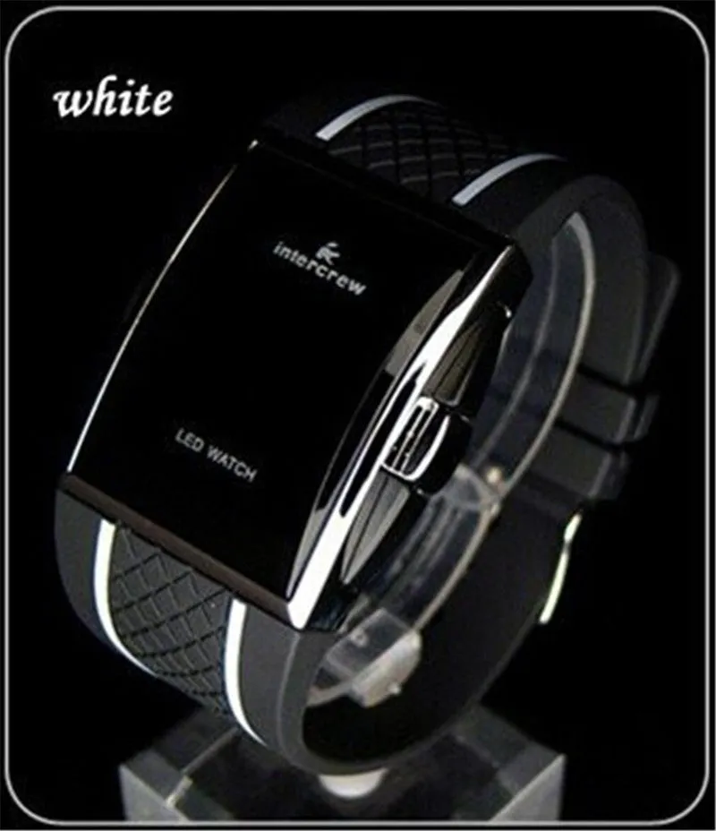 Watch Electronic Watch Male Led Silicone Square