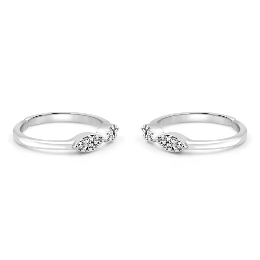 Zarkan The Wonderous Wings Silver Toe Rings